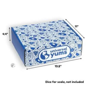 Universal Yums International Snack Box | Valentine's Day Gift | Variety Pack Of Chips, Candy, Chocolates, And Snacks From Around The World | Foreign Snacks For Students, Office | (40 Exotic Snacks)