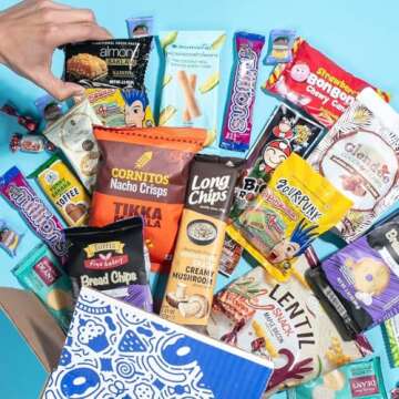 Universal Yums International Snack Box | Valentine's Day Gift | Variety Pack Of Chips, Candy, Chocolates, And Snacks From Around The World | Foreign Snacks For Students, Office | (40 Exotic Snacks)