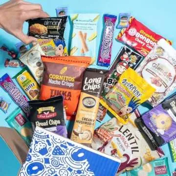 Universal Yums International Snack Box | Valentine's Day Gift | Variety Pack Of Chips, Candy, Chocolates, And Snacks From Around The World | Foreign Snacks For Students, Office | (40 Exotic Snacks)