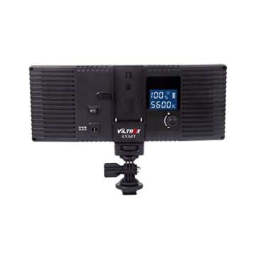 VILTROX LED Video Light kit, CRI95 3300K-5600K Bi-Color Dimmable Light Panel, with NP-F550 Battery