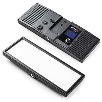 VILTROX LED Video Light kit, CRI95 3300K-5600K Bi-Color Dimmable Light Panel, with NP-F550 Battery
