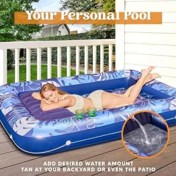 Sloosh Inflatable Tanning Pool Lounger for Ultimate Relaxation