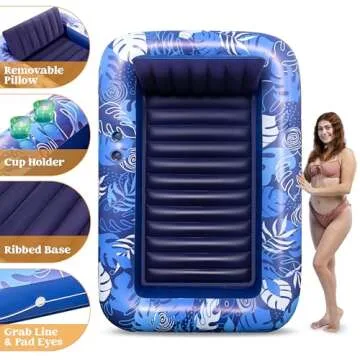 Sloosh Inflatable Tanning Pool Lounger for Ultimate Relaxation