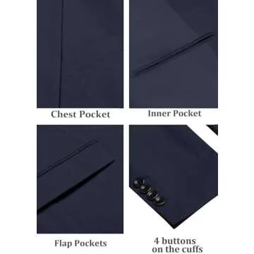 Stylish COOFANDY Men's Cotton Slim Fit Blazer Jacket