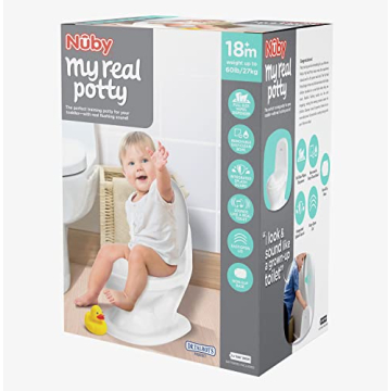 Nuby My Real Potty Training Toilet - Life-Like Sounds