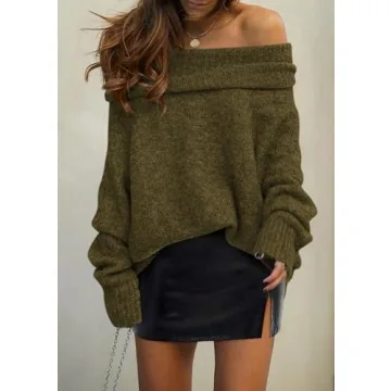 Versatile PRETTYGARDEN Women's Off-Shoulder Sweater