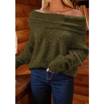 Versatile PRETTYGARDEN Women's Off-Shoulder Sweater