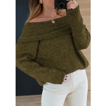 Versatile PRETTYGARDEN Women's Off-Shoulder Sweater