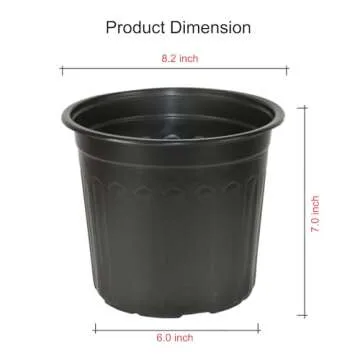 Niiiice 60-Pack Flexible Plastic Plant Pots for Easy Gardening