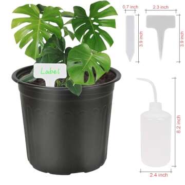 Niiiice 60-Pack Flexible Plastic Plant Pots for Easy Gardening