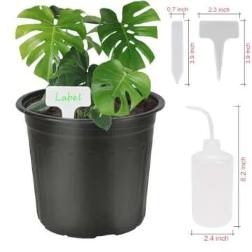 Niiiice 60-Pack Flexible Plastic Plant Pots for Easy Gardening