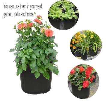 Niiiice 60-Pack Flexible Plastic Plant Pots for Easy Gardening