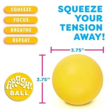 Power Your Fun Arggh Stress Ball - Color-Changing Relief Toy