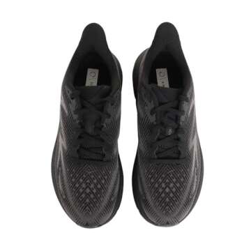 HOKA ONE ONE Men's Clifton 9 Sneaker, Black/Black, 7.5