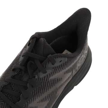 HOKA ONE ONE Men's Clifton 9 Sneaker, Black/Black, 7.5