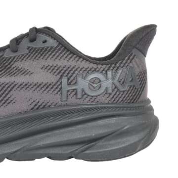 HOKA ONE ONE Men's Clifton 9 Sneaker, Black/Black, 7.5
