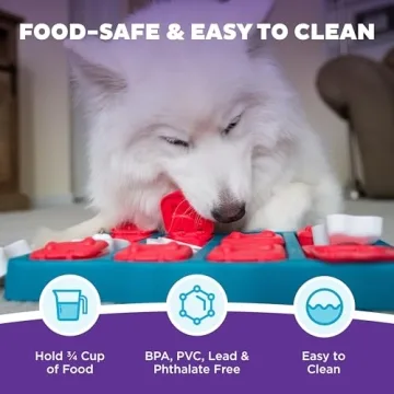 Outward Hound Dog Brick Puzzle Interactive Treat Toy Level 2