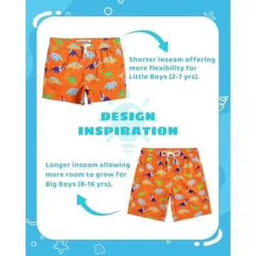 maamgic Boys Swim Trunks Quick Dry Swimming Shorts