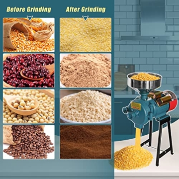 Electric Grain Grinder Mill - 3000W Efficient Grinding Power