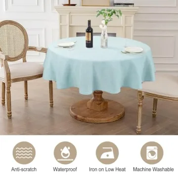 50" Round Tablecloth for Dining & Outdoor Events
