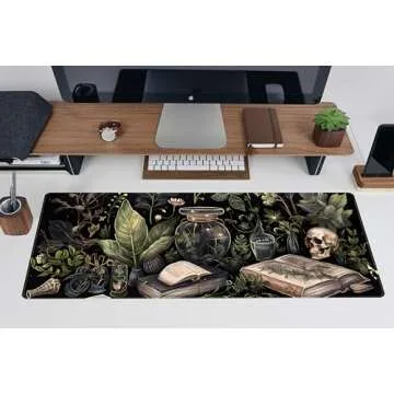 Dark Academia XL Desk Pad - Elegant Mouse Pad Décor