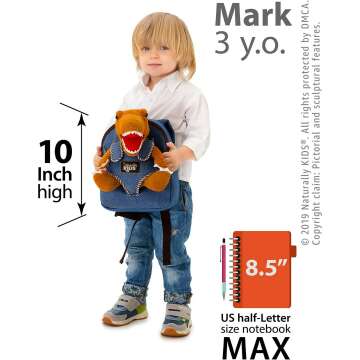 Dinosaur Backpack for Kids 3-5 - Perfect Gift Idea