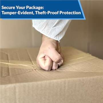 3'' x 450 Feet Reinforced Water Activated Gummed Kraft Paper Tape, for Heavy Duty Secure Packing Shipping, Tamper Evident Gummed Tape, Brown - 1 Roll