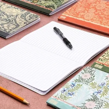 Elegant William Morris Travel Journals - 6 Pack Set