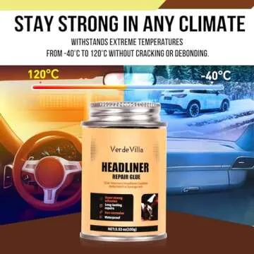 Headliner Repair Glue for Car Interiors, Waterproof & Non-Toxic