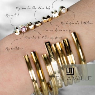 Stella Valle Gold Mother-Daughter Cuff Bracelets Set
