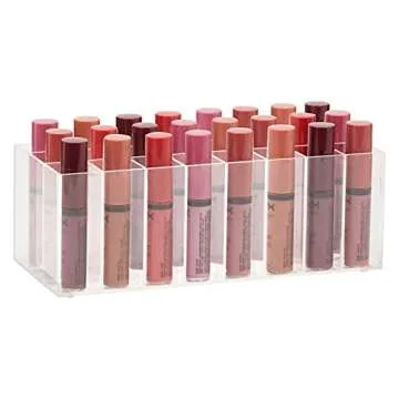 Glamlily Lipgloss and Lipstick Organizer - 60 Slots