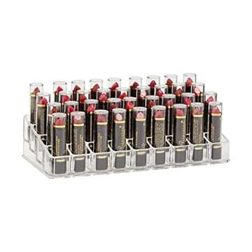 Glamlily Lipgloss and Lipstick Organizer - 60 Slots