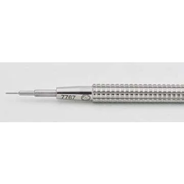 Bergeon 7767-S Watch Spring Bar Tool - Long Stainless Steel Handle with Replaceable Screw in Fine Strong Tool End