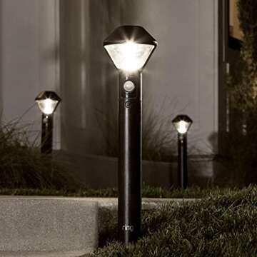 Ring Smart Lighting – Pathlight, Battery-Powered, Outdoor Motion-Sensor Security Light, Black (Bri...