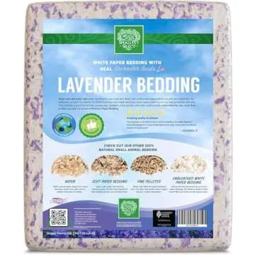 Small Pet Select White Paper Bedding with Lavender, 56L