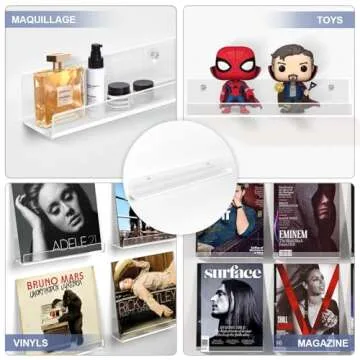 Laurensory Vinyl Record Shelf for Stylish Home Decor