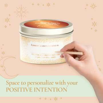 Magnificent 101 Long Lasting Abundance Smudge Candle | 6 Oz - 35 Hour Burn Time | Soy Wax Candle with Lemon, Rosemary & Sandalwood for House Energy Cleansing & Manifestation