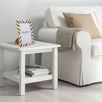 Handicrafts Home 5x7 Chevron Pattern Inspired Picture Frame - 5x7 Frames for Wall Hanging & Desk Dec...