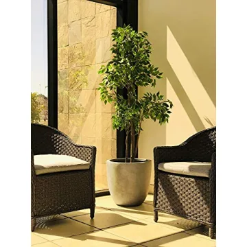 Kante 18 Inch Concrete Planter for Indoor Outdoor Spaces