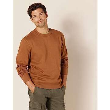Amazon Essentials Men's Fleece Crewneck Sweatshirt