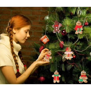 Gingerbread Ornaments Assorted Set for Christmas Tree