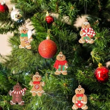 Gingerbread Ornaments Assorted Set for Christmas Tree