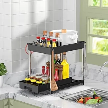 Under Sink Organizer with Sliding Drawers for Kitchen or Bathroom