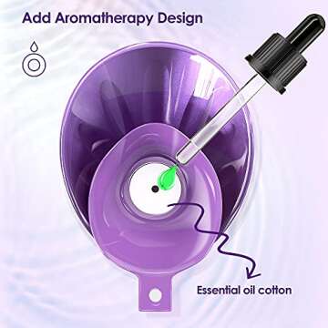 Kingsteam Facial Steamer - Nano Ionic Face Steamer Warm Mist Steamer for Face Home Sauna SPA, Face Humidifier Steamer for Facial Deep Cleaning Unclogs Pores, with Aromatherapy Kit (Purple)