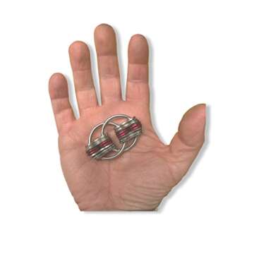 Fidgetland Rizzle - As Seen on Shark Tank - Adult Stress & Anxiety Toy for ADD/ADHD, Bike Chain Fidget (Blue)