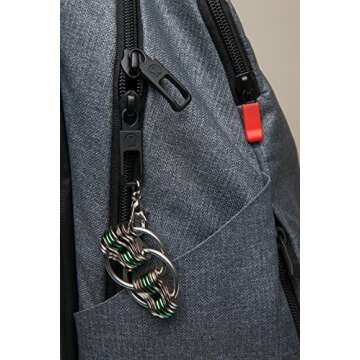 Fidgetland Rizzle - As Seen on Shark Tank - Adult Stress & Anxiety Toy for ADD/ADHD, Bike Chain Fidget (Blue)