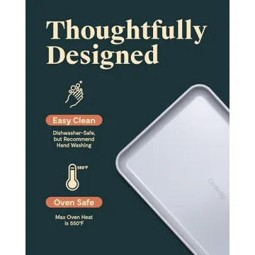 Caraway Non-Stick Ceramic Baking Sheet Duo for Healthy Cooking