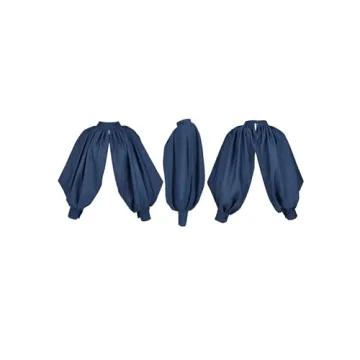 Trendy LETSVDO Women's Denim Crop Top and Bolero Shrug