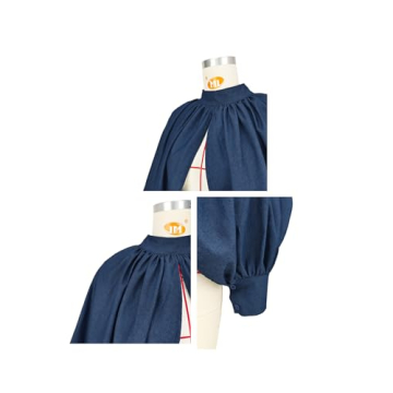 Trendy LETSVDO Women's Denim Crop Top and Bolero Shrug