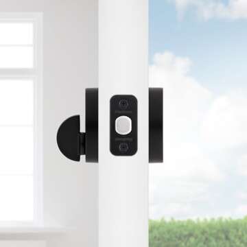 Kwikset Uptown Deadbolt Lock - Matte Black Security Lock